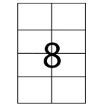 28849-CAJA 100 HOJAS ETIQUETAS ADHESIVAS ILC BLANCA 105X74,1 FABRISA 15319