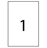 28855-CAJA 100 HOJAS ETIQUETAS ADHESIVAS ILC BLANCA 210X297 FABRISA 15323F