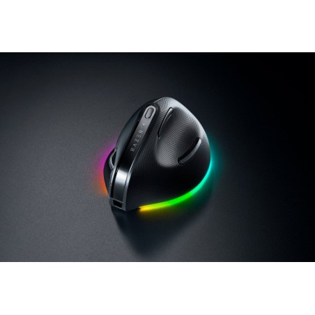 28869-Razer Pro Click V2 Vertical raton Universal mano derecha RF Wireless + Bluetooth + USB Type-C Optico 30000 DPI