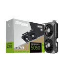 28873-VGA ZOTAC RTX 5050 TWING EDGE OC 8GB,NV,RTX5050,8GB,GDDR6,128BIT,1HDMI+3DP,2 VENTILADORES (ZT-B50500H-10M)