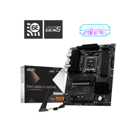 28911-MSI PRO B850-S WIFI6E placa base AMD B850 Zocalo AM5 ATX
