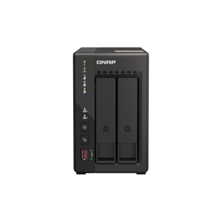 28925-QNAP QVP-21C servidor de almacenamiento Torre IntelR CeleronR J6412 8 GB DDR4 0 TB QVR Pro Negro