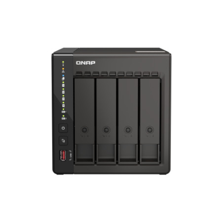 28927-QNAP QVP-41C servidor de almacenamiento NAS Torre IntelR CeleronR J6412 8 GB DDR4 0 TB Negro