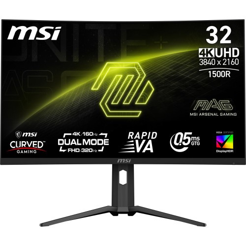 28993-MSI MAG 321CUPDF pantalla para PC 80 cm (31.5") 3840 x 2160 Pixeles 4K Ultra HD LCD Negro