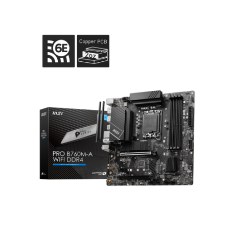 28999-MSI PRO B760M-A WIFI DDR4 placa base LGA 1700 micro ATX