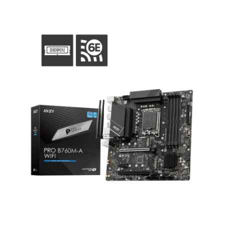 29012-MSI MB PRO B760M-A WIFI Intel B760 LGA 1700 micro ATX