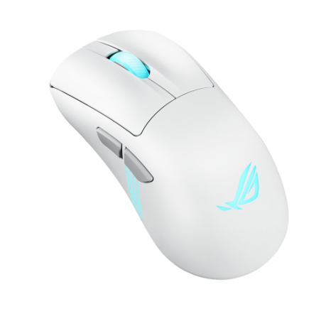 29052-ASUS ROG Keris II Origin WHT raton Juego mano derecha RF Wireless + Bluetooth + USB Type-A Optico 42000 DPI