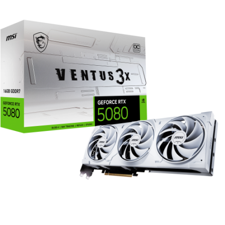 29071-MSI VENTUS GEFORCE RTX 5080 16G 3X OC WHITE tarjeta grafica NVIDIA 16 GB GDDR7