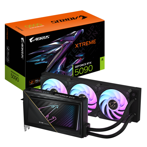 29098-GIGABYTE AORUS GeForce RTX 5090 XTREME WATERFORCE 32G Tarjeta Grafica - 32 GB GDDR7, 512 bits, PCI-E 5.0, 2655 MHz