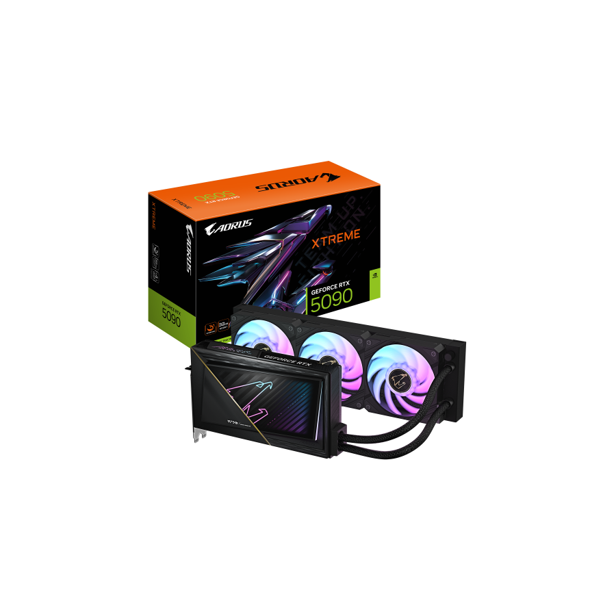 29098-GIGABYTE AORUS GeForce RTX 5090 XTREME WATERFORCE 32G Tarjeta Grafica - 32 GB GDDR7, 512 bits, PCI-E 5.0, 2655 MHz