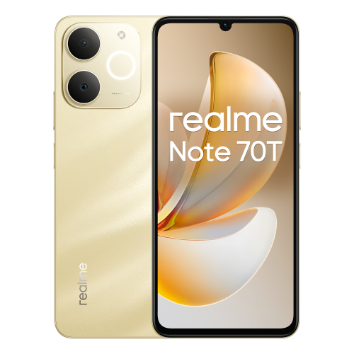 29144-realme Note 70T 17,1 cm (6.74") SIM doble Android 15 4G USB Tipo C 4 GB 128 GB 6000 mAh Oro