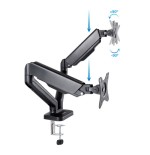 29161-TooQ Soporte de Mesa para 2 Pantallas 17"-32", Negro