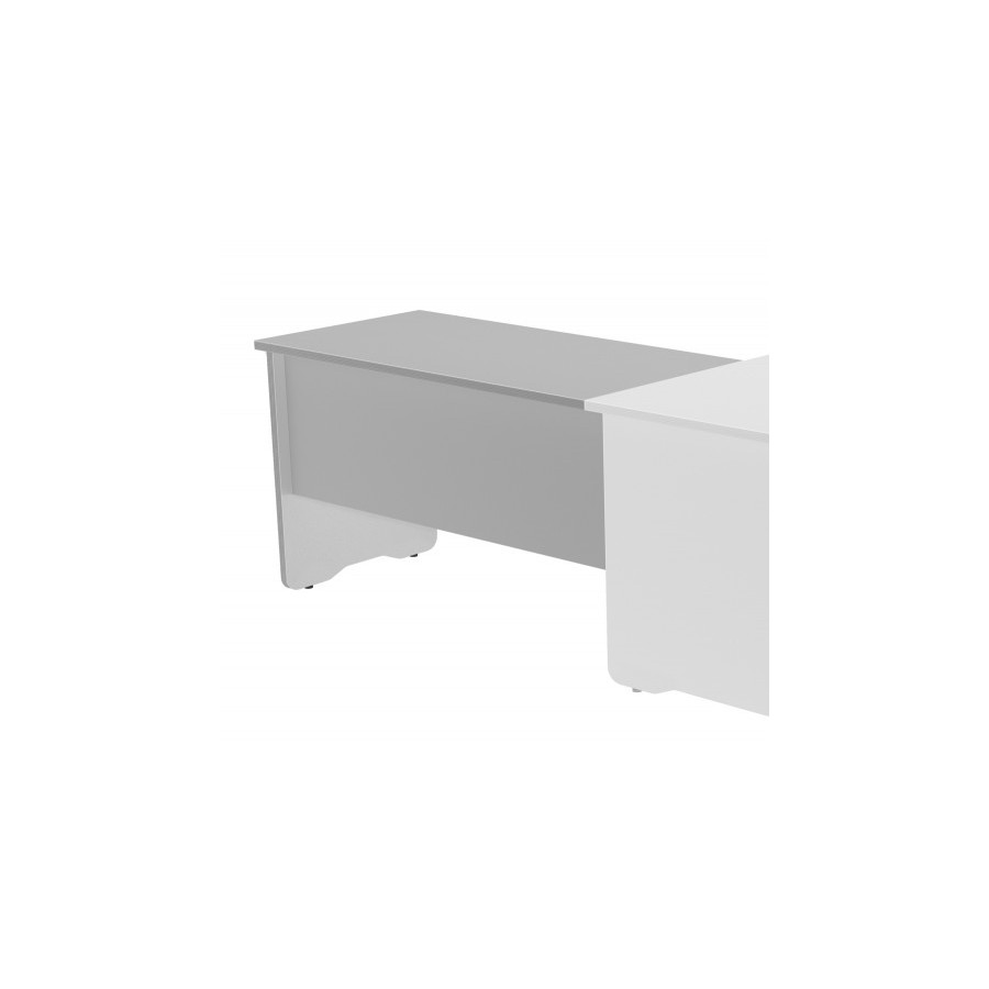 2917-ALA PARA MESA DE OFICINA SERIE WORK 100X60 GRIS / GRIS ROCADA 2102AN02V24