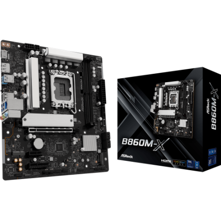 29170-Asrock B860M-X Intel B860 LGA 1851 (Socket V1) micro ATX