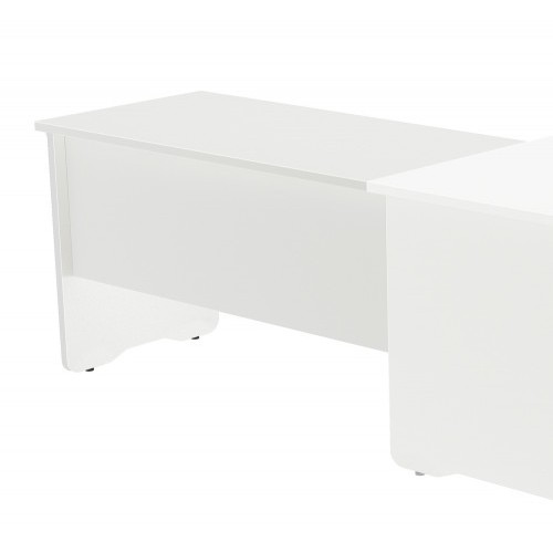 2918-ALA PARA MESA DE OFICINA SERIE WORK 100X60 BLANCO / BLANCO ROCADA 2102AW04V24
