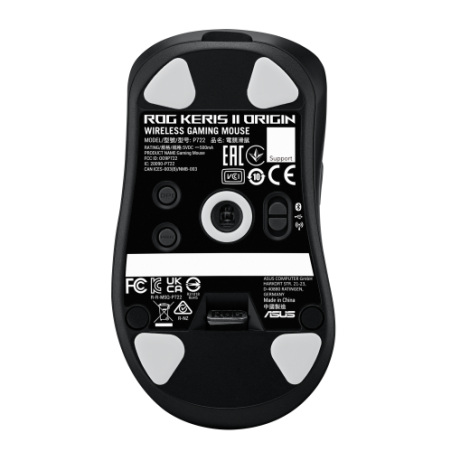 29190-ASUS ROG Keris II Origin BLK raton Juego mano derecha RF Wireless + Bluetooth + USB Type-A Optico 42000 DPI