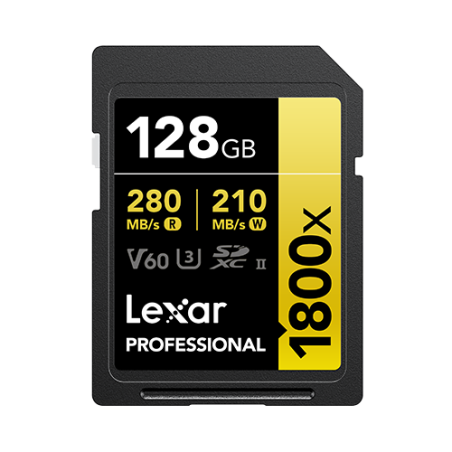 29199-Lexar Professional 1800x 128 GB SDXC UHS-II Clase 10