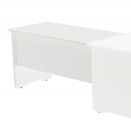 2922-MESA DE OFICINA SERIE WORK CON FORMA DE L DERECHA 160X120 BLANCO/BLANCO ROCADA 2051AW04V24