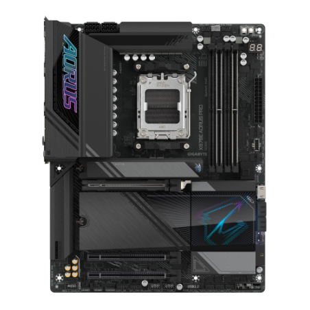 29240-GIGABYTE Placa base X870E AORUS PRO - Compatible con CPUs AMD Ryzen 9000, VRM digital de 16+2+2 fases, hasta 8000M
