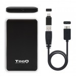 29248-TooQ Caja externa para discos duros 2.5" SATA I/II/III a USB 3.1 Gen1 con UASP