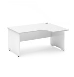 2926-MESA DE OFICINA SERIE WORK CON FORMA DE L DERECHA 180X120 BLANCO/BLANCO ROCADA 2052AW04V24