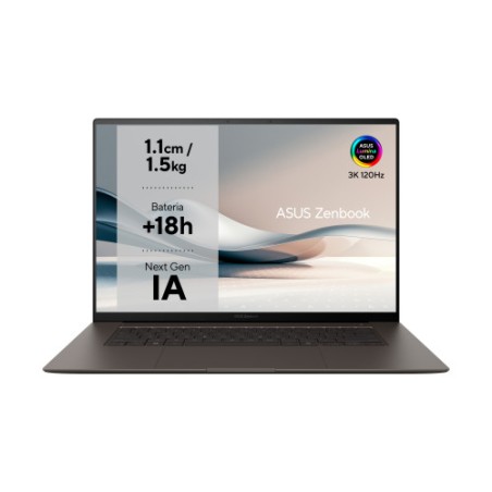 29269-ASUS Zenbook S 16 OLED UM5606WA-RK053W Copilot+ PC - Ordenador Portatil 16" WQXGA+ 120Hz (AMD Ryzen AI 9 HX 370, 3