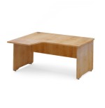 2928-MESA DE OFICINA SERIE WORK CON FORMA DE L IZQUIERDA 160X120 ROBLE / ROBLE ROCADA 2053AR08V24