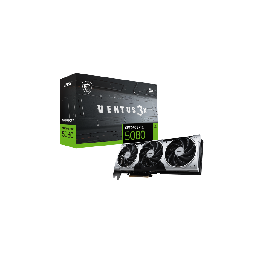 29282-MSI VENTUS GEFORCE RTX 5080 16G 3X OC PLUS tarjeta grafica NVIDIA 16 GB GDDR7