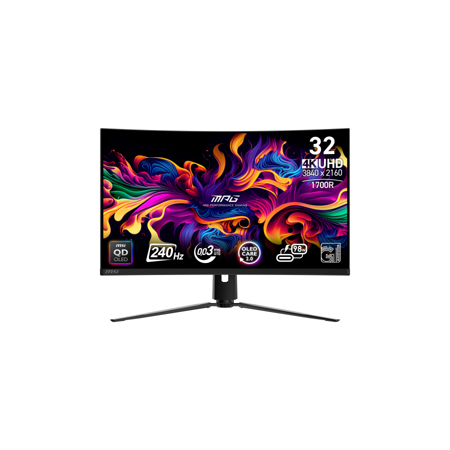 29293-MSI MPG 321CURX QD-OLED pantalla para PC 80 cm (31.5") 3840 x 2160 Pixeles 4K Ultra HD Negro