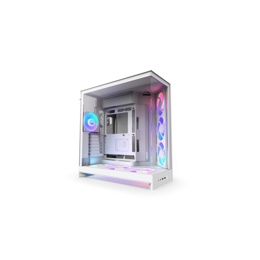 29306-NZXT H9 Flow RGB+ Midi Tower Blanco