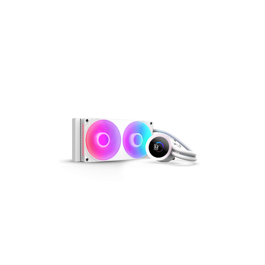 29311-NZXT Kraken Plus RGB 240 Procesador Sistema de refrigeracion liquida todo en uno 12 cm Blanco