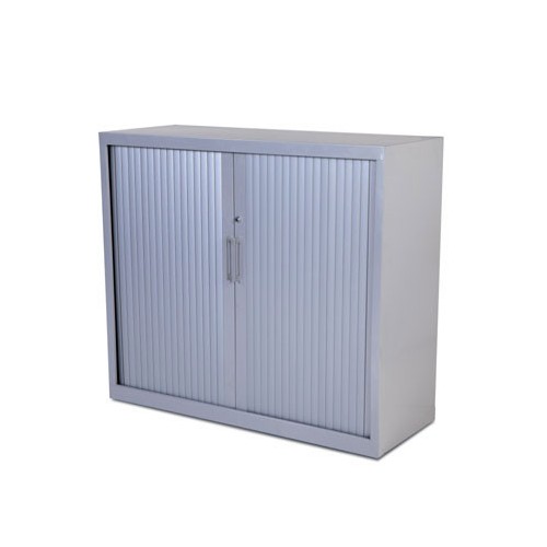 2941-ARMARIO METALICO PERSIANA 105X120X45 INCLUYE 2 BALDAS. COLOR GRIS. MEDIDA 120X105X45CM (LAXALXPR) ROCADA 1501AC00