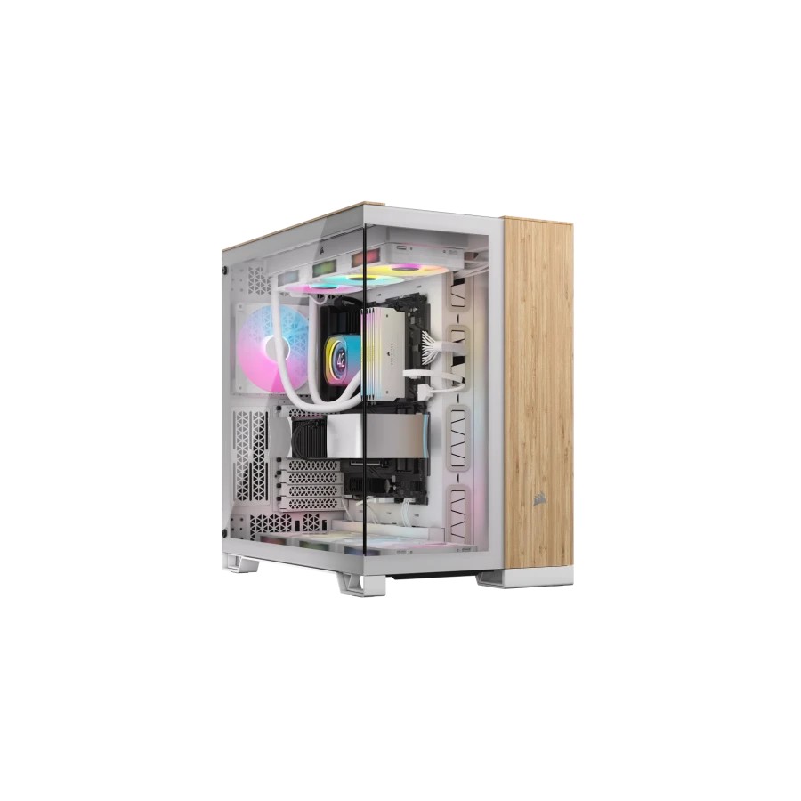 29414-Corsair CC-9011284-WW carcasa de ordenador Midi Tower Bamboo, Blanco