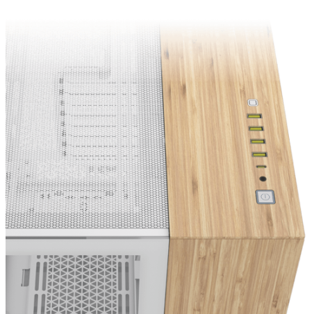 29415-Corsair CC-9011284-WW carcasa de ordenador Midi Tower Bamboo, Blanco