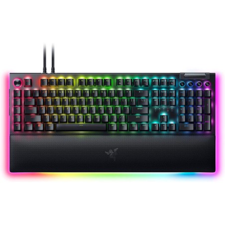 29461-TECLADO RAZER BLACKWIDOW V4 PRO GREEN SWITCH (USA) (RZ03-04680100-R3M1)