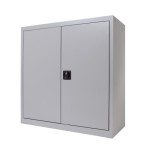 2948-ARMARIO METALICO PUERTAS BATIENTES 70X80X45 CM. ESTANTE INCLUIDO INCLUYE 1 BALDA. COLOR GRIS. MEDIDA 80X70X45CM (LA