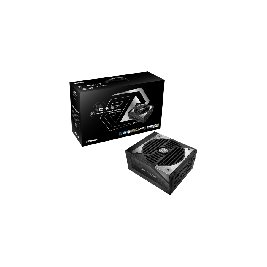 29542-Asrock Taichi TC-1650T unidad de fuente de alimentacion 1650 W 20+4 pin ATX ATX Negro