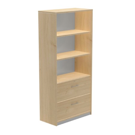 2956-ARMARIO ALTO CARPETERO 195X90X45 ESTRUCTURA ROBLE/FRONTALES ROBLE ROCADA 1102AR08V24