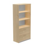 2956-ARMARIO ALTO CARPETERO 195X90X45 ESTRUCTURA ROBLE/FRONTALES ROBLE ROCADA 1102AR08V24