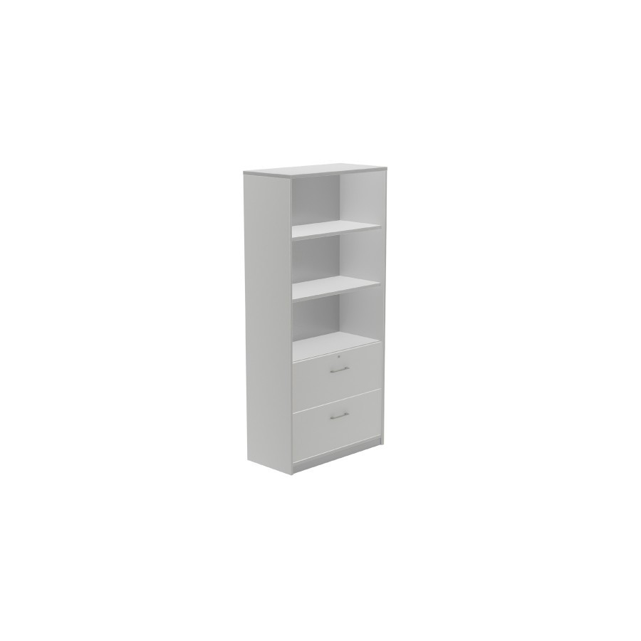 2957-ARMARIO ALTO CARPETERO 195X90X45 ESTRUCTURA ALUMINIO/FRONTALES GRIS ROCADA 1102AN02V24