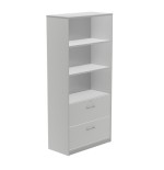 2957-ARMARIO ALTO CARPETERO 195X90X45 ESTRUCTURA ALUMINIO/FRONTALES GRIS ROCADA 1102AN02V24