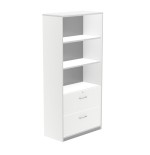 2958-ARMARIO ALTO CARPETERO 195X90X45 ESTRUCTURA BLANCA/FRONTALES BLANCO ROCADA 1102AW04V24
