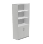 2961-ARMARIO ALTO CON PUERTAS BAJAS 195X90X45 ESTRUCTURA ALUMINIO/PUERTAS GRIS ROCADA 1103AN02V24