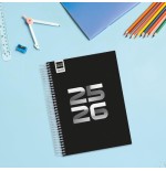 29613-AGENDA ESCOLAR 2025-2026 COOL 4o 155X212 1DIA PAGINA NEGRO+ FINOCAM 645060326