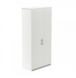 2966-ARMARIO ALTO CON PUERTAS 195X90X45 ESTRUCTURA BLANCA/PUERTAS TOTALES BLANCO ROCADA 1104AW04V24