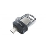 29672-Sandisk Ultra Dual m3.0 unidad flash USB 64 GB USB Type-A / Micro-USB 3.2 Gen 1 (3.1 Gen 1) Negro, Plata, Transpar