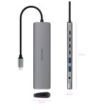 29679-NANOCABLE HUB USB-C 2xUSB-A+3xUSB-C+USB-C CARGA+HDMI+AUDIO