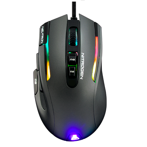 29684-THE G-LAB ILLUMINATED GAMING MOUSE - 7200 DPI - SOFTWARE - EXTRA WEIGHTS (KULT-NITRO-NEUTRON)