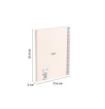 29686-CUADERNO A5 CON ESPIRAL Y TAPA DURA, 80 HOJAS BLANCAS DE 95 GR/M, COLECCION 430 SINCE 1918, BEIGE MILAN 57151E80BG