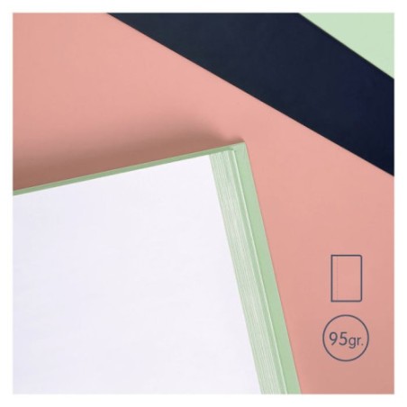 29688-CUADERNO A5 CON ESPIRAL Y TAPA DURA, 80 HOJAS BLANCAS DE 95 GR/M, COLECCION 430 SINCE 1918, VERDE MILAN 57151E80GR